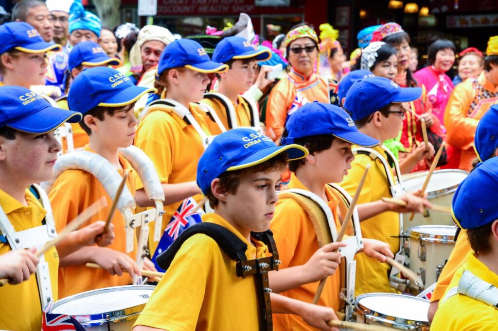 Children in a Parade on Australia Day 