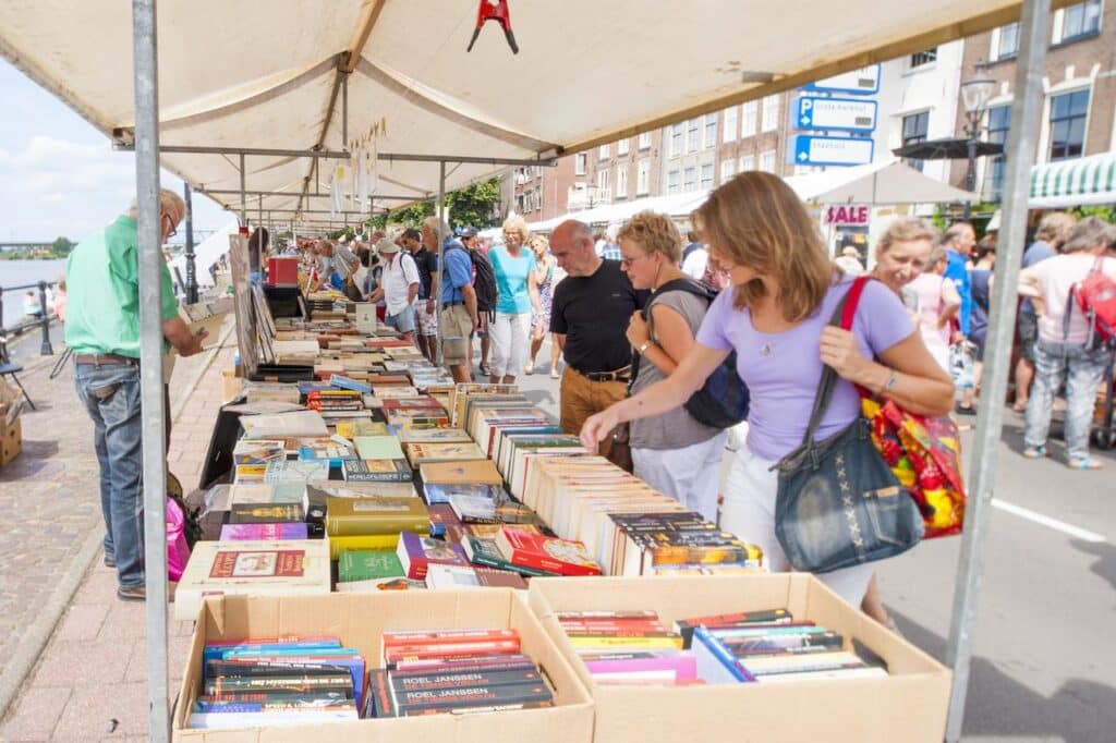 Lady Buying Books 