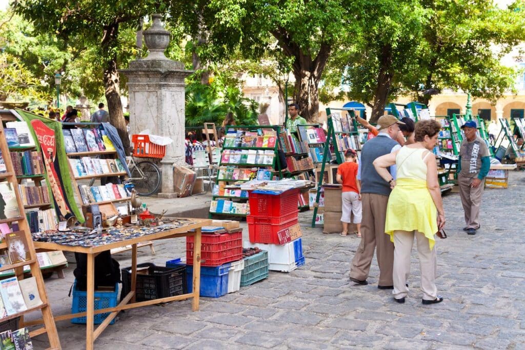 People in the Sidewalk Sales 