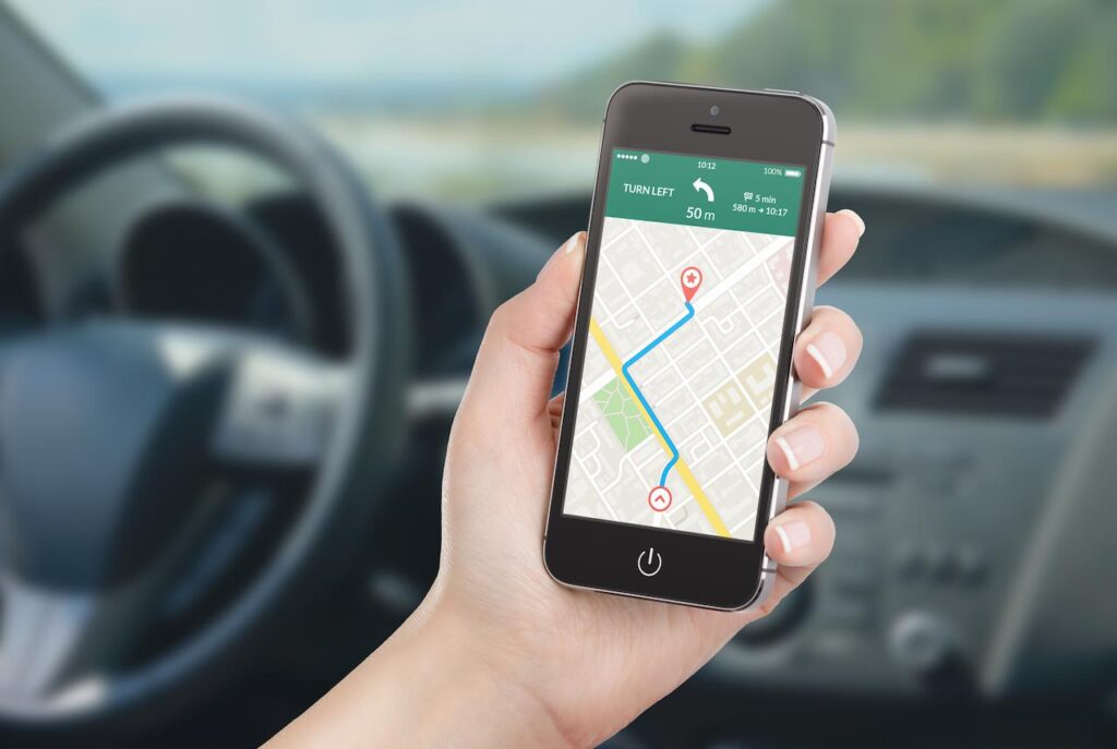 Smart Phone with Map GPS Navigation 